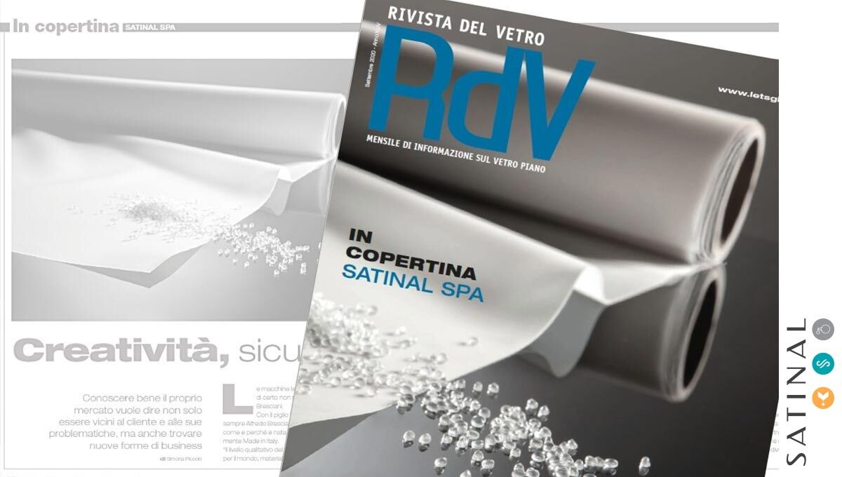 SATINAL ON THE COVER OF RIVISTA DEL VETRO